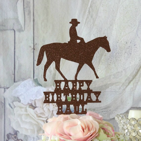 Cowboy Cake Topper Cowboy Party Decorations Cowboy Party Etsy