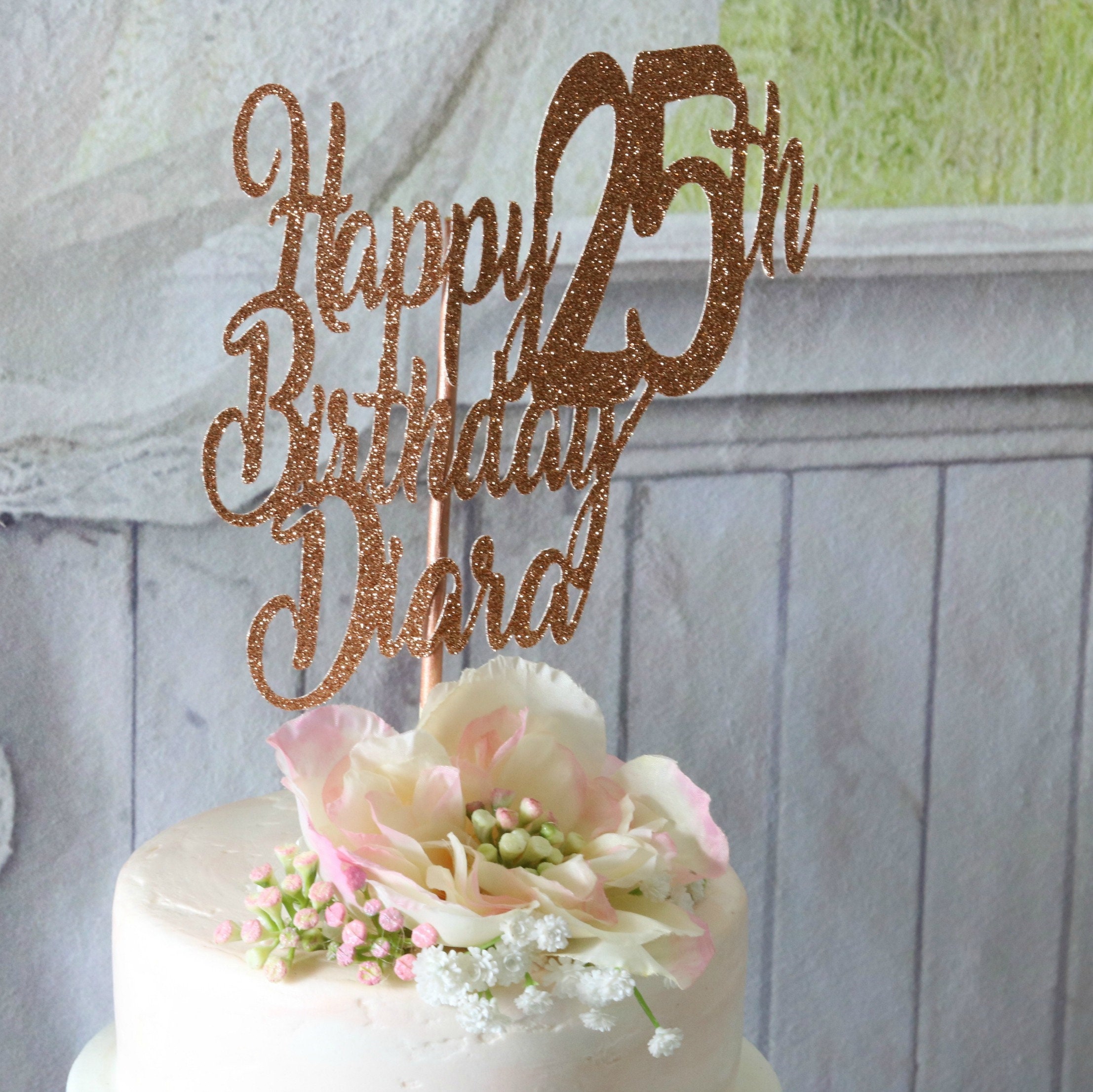 SVG Happy 25th Birthday Cake Topper Twenty Five SVG Happy - Etsy Australia