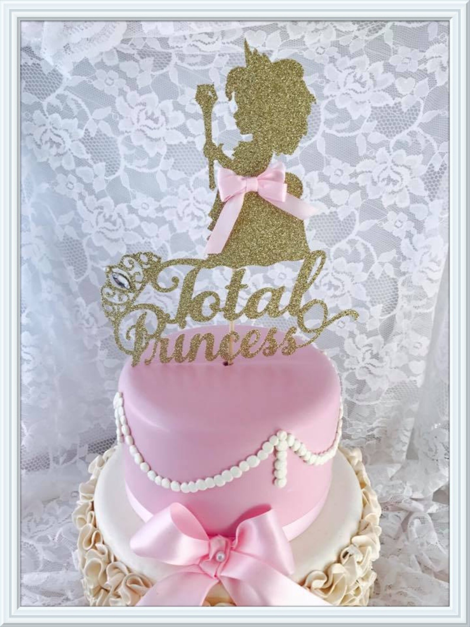 Princess Cake Topper Princess Party Decorations Princess Etsy