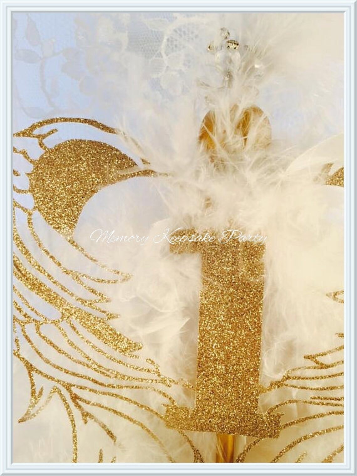 Angel Wings Cake Topper Angel Party Decorations Angel Etsy