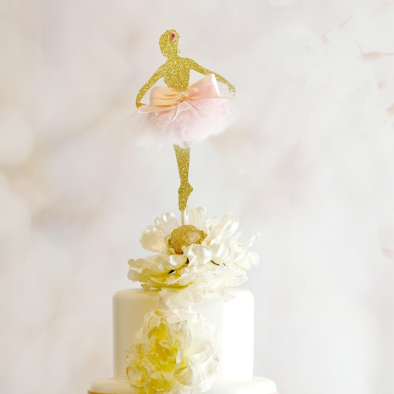 Ballerina Party Cake Topper Any Colors Ballet Cake Topper Etsy