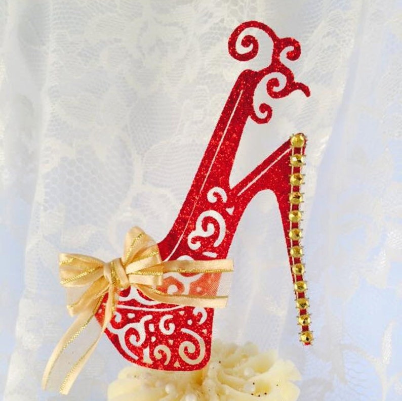 High Heels Cake Topper High Heels Party Decorations High Etsy