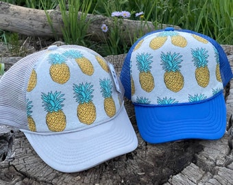 Pineapple Hat: Custom Tropical Design, Kids & Women's Fashion