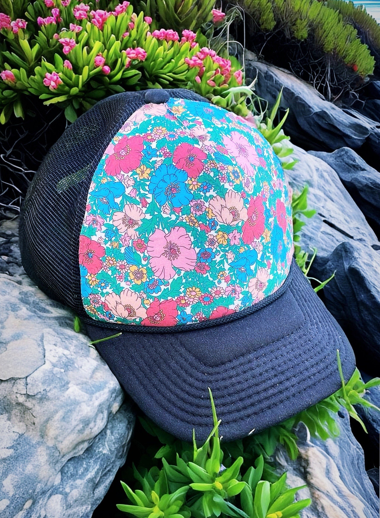 Vintage Floral Trucker Hat: Custom Made-to-order Design - Etsy