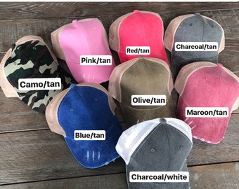 Custom hat, custom text hats, trucker hats, gift for her, gift for mom, cute trucker hats, custom gift, gift under 20, gift ideas