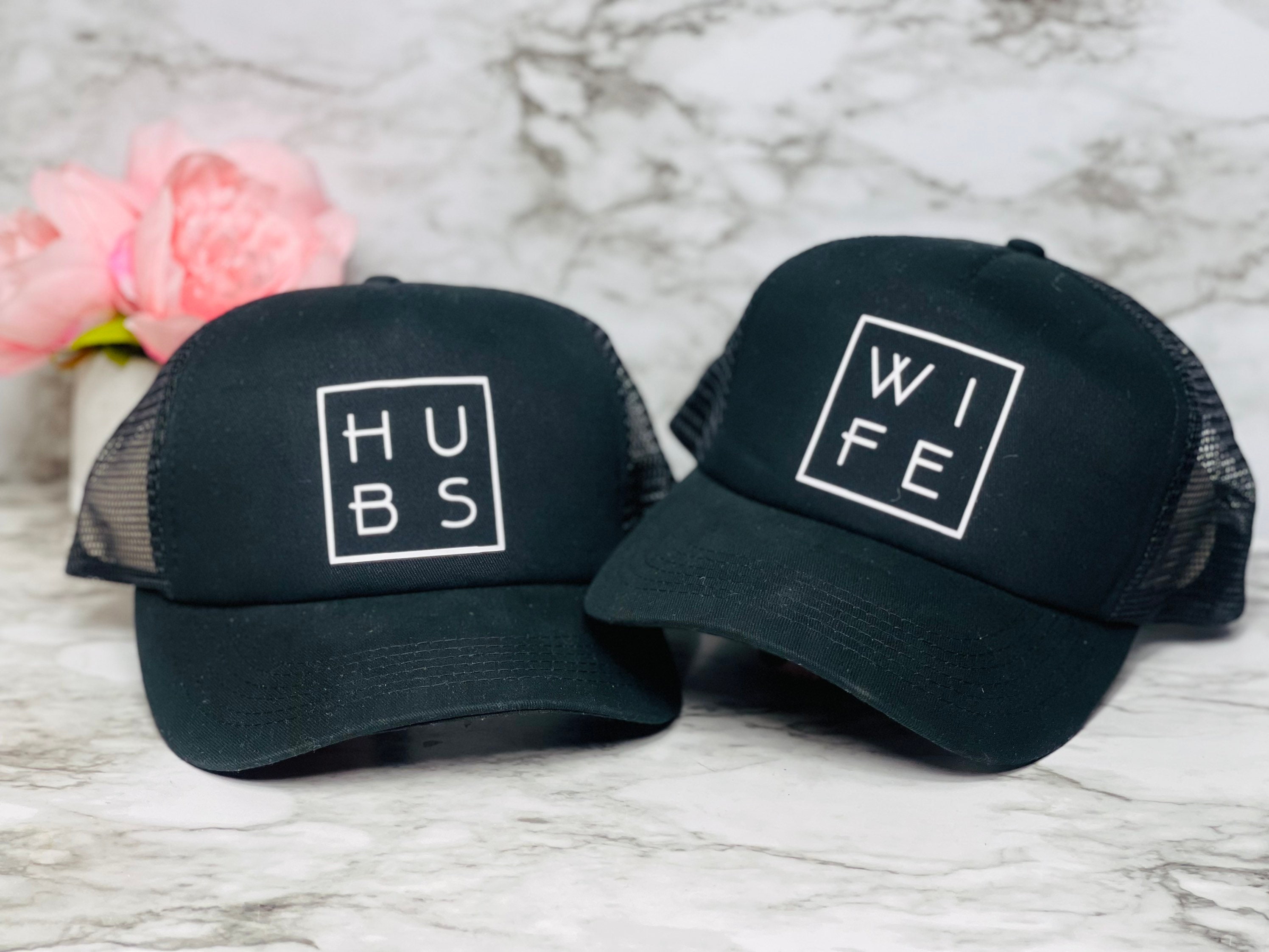 Wedding Hats Hubs Wife Hubs and Wife Wifey Wifey Fashion Etsy