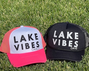Gorra de camionero Lake Vibes: Moda personalizada para la vida en el lago