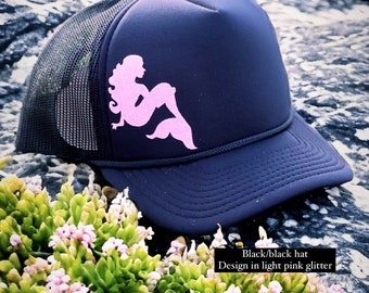 Gorra de camionero de sirena: Snapback personalizada con diseño de color unicornio personalizado