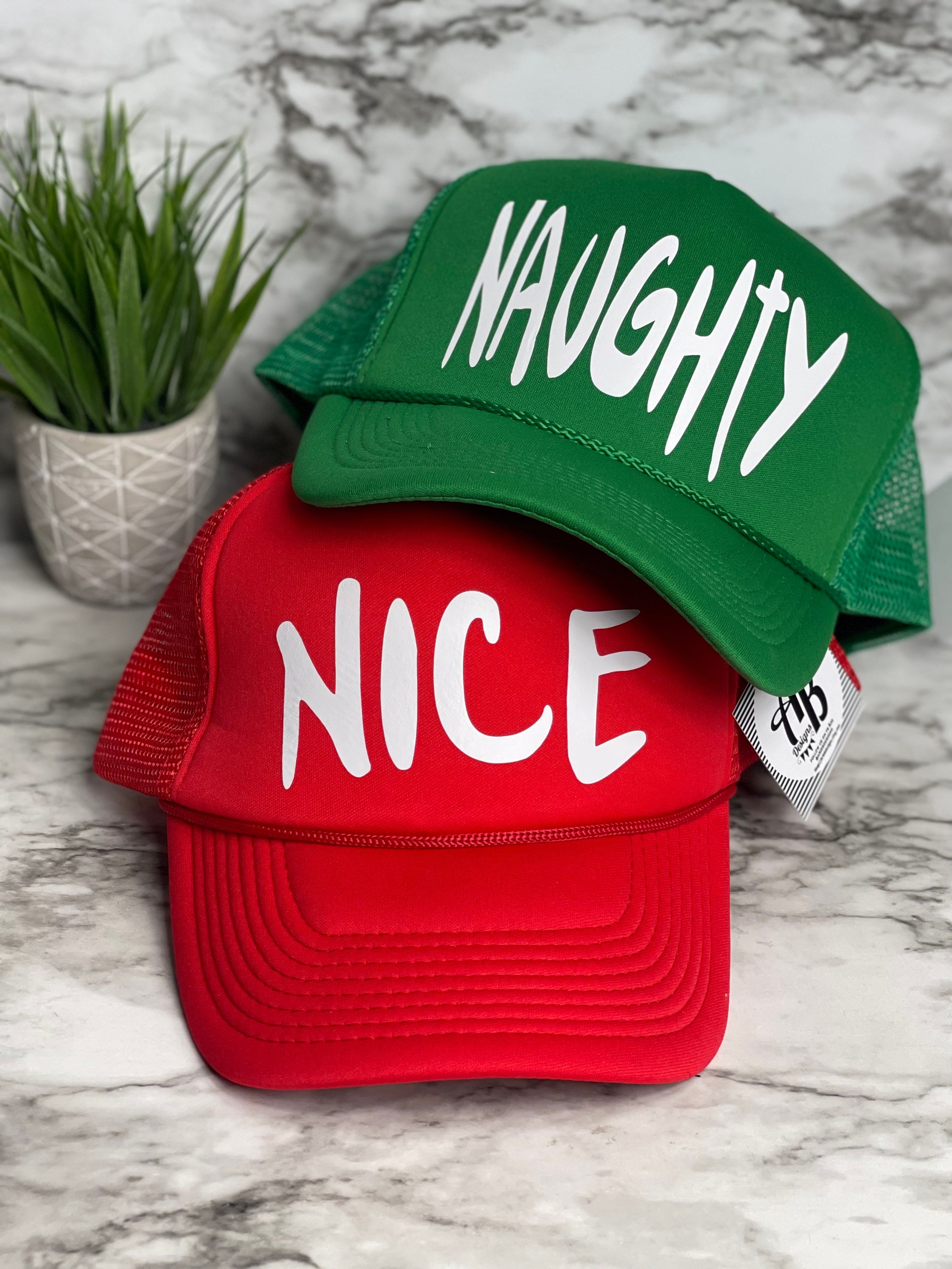 Naughty or Nice Christmas Hat, Custom Party Hat - Etsy