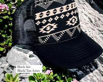Aztec Trucker Hat, Custom Made-to-Order