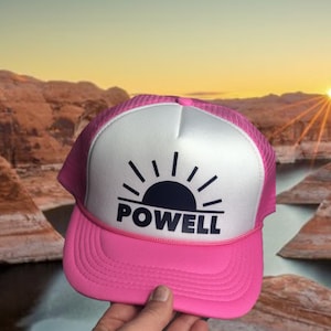 Lake Powell, chapeau Lake Powell, Lake Powell Utah, Chapeau Utah, Casquette Trucker Utah, Beau, Utah fashion, Lake Powell Fashion