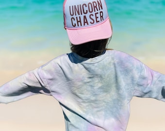Custom Unicorn Trucker Hat: Kids Party Favor