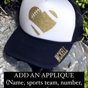 Personalized trucker hat, sports team trucker hat, custom sports team hats, custom name hats, custom hats for kids, custom hats for adults