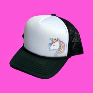 Unicorn party, unicorn gift, kids unicorn gift, girls gift under 20 unicorn, unicorn party hat, kids trucker hat,