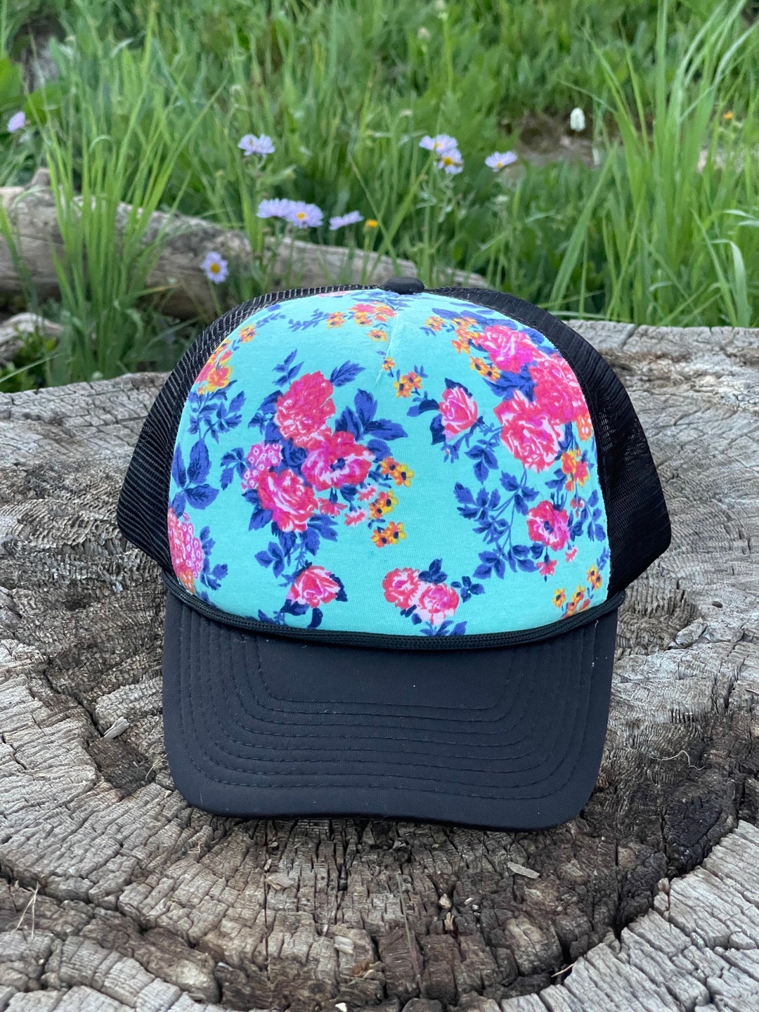 Cute Floral Fashion Trucker Hat Floral Hat Womens Hat Etsy