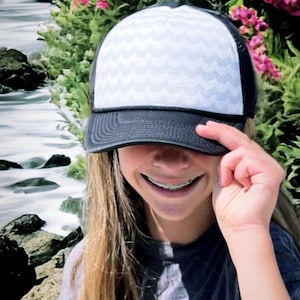 gift under 25, gift for her, gift idea for her, custom trucker hat, custom fabric hats, customized hats, personalized hats, cute trucker hat