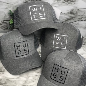 Heather gray hat, hubs, wife, hubs and wife, wifey, wifey fashion, wifey hat, wife hat, hubs gift, husband gift, wifey gift image 6