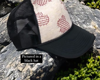 Gorra de camionero con cactus: Regalo personalizado hecho a pedido