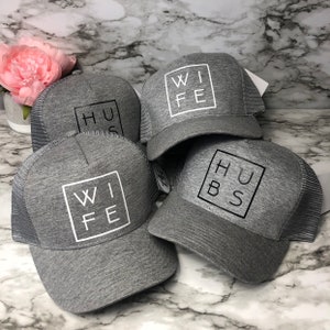 Heather gray hat, hubs, wife, hubs and wife, wifey, wifey fashion, wifey hat, wife hat, hubs gift, husband gift, wifey gift image 3