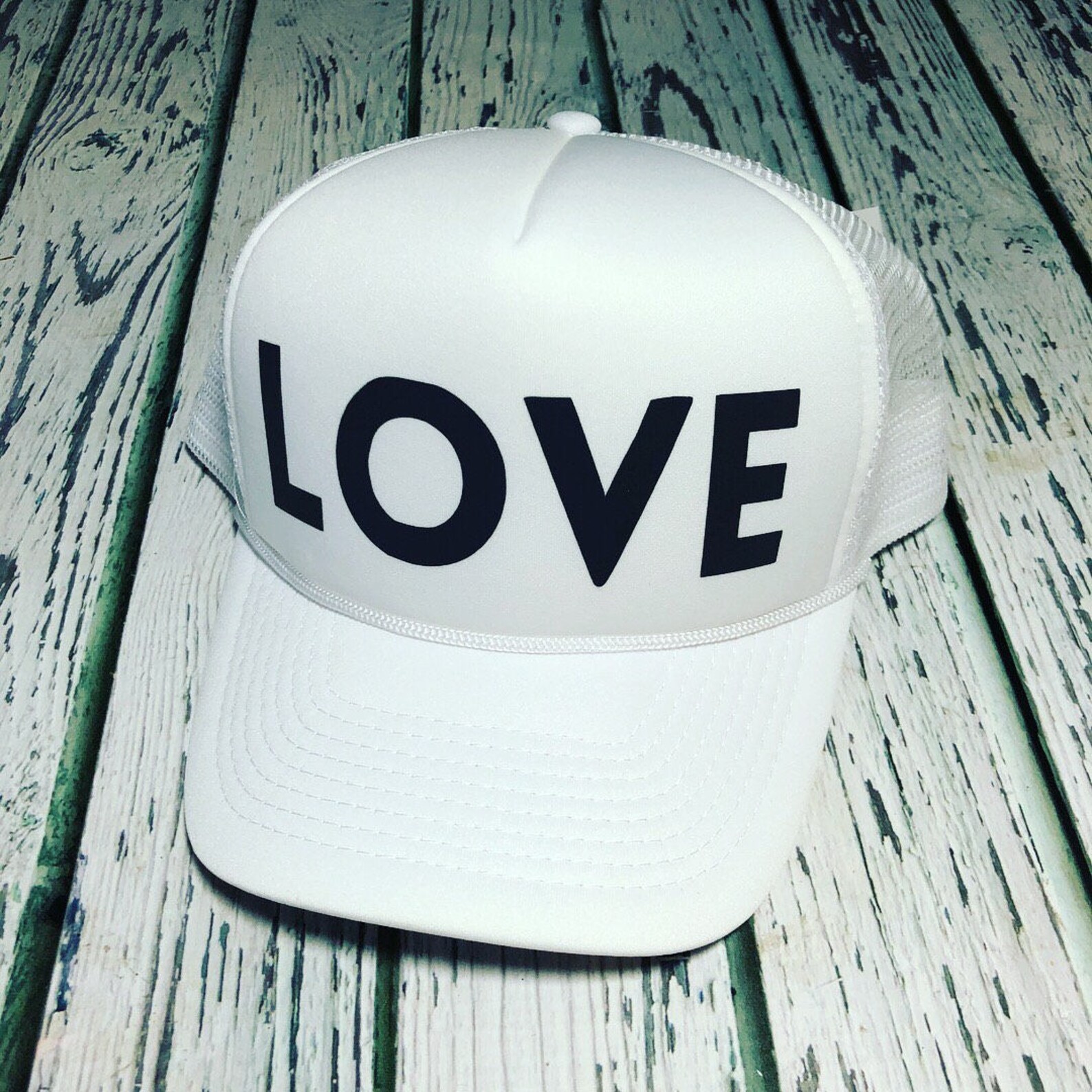 Cute Love Hat Love Love Hat Love Trucker Hat Trucker Hat Etsy