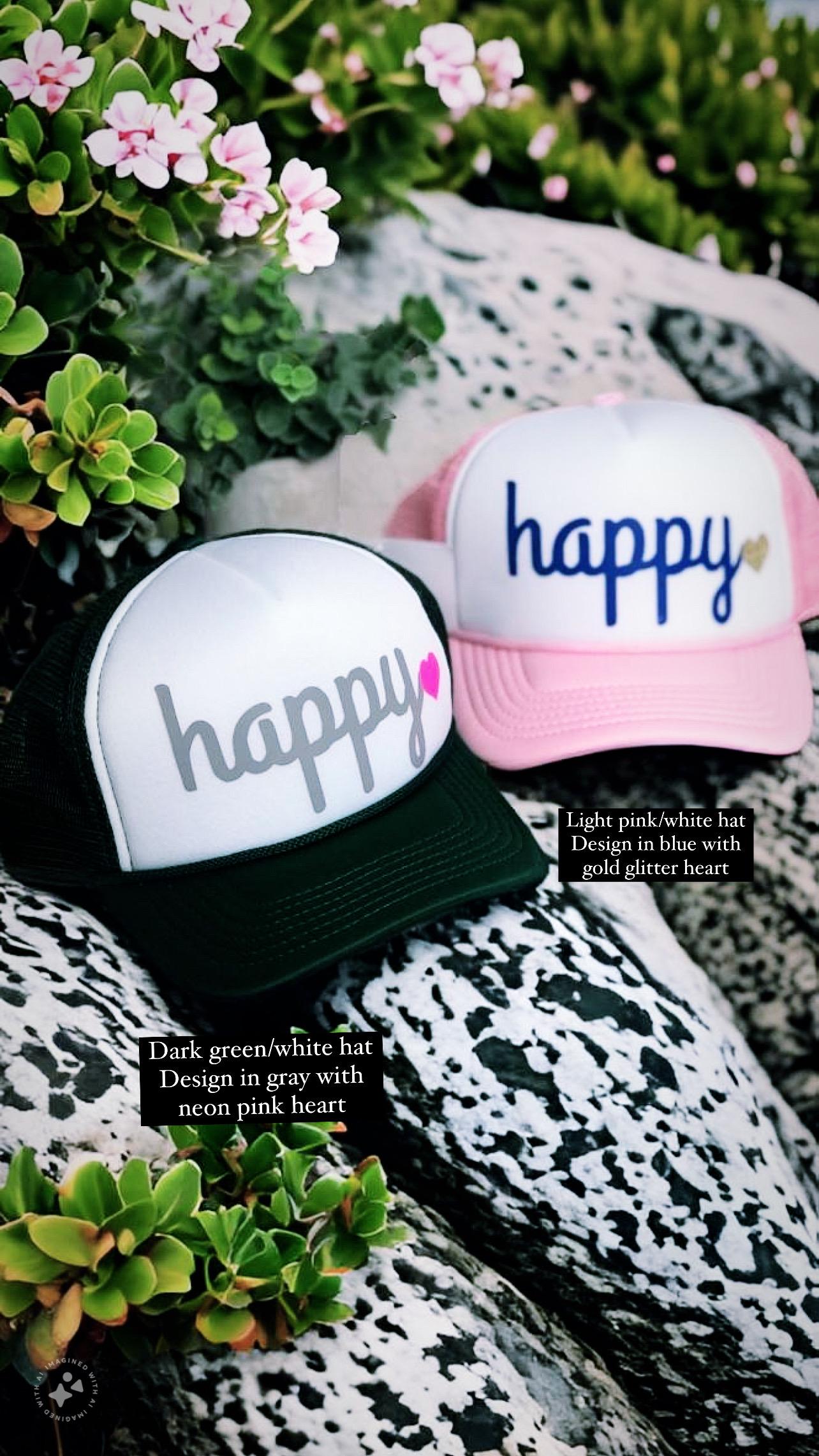 Happy Trucker Hat: Custom Made-to-order Snapback - Etsy display picture 2