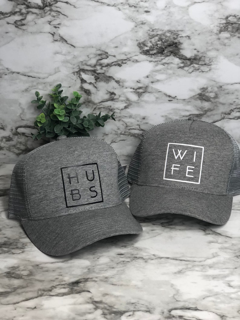 Heather gray hat, hubs, wife, hubs and wife, wifey, wifey fashion, wifey hat, wife hat, hubs gift, husband gift, wifey gift image 5