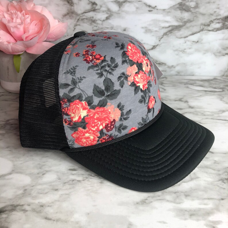 Cute Trucker Hat Trucker Hat Floral Hat Cute Hat Womens - Etsy