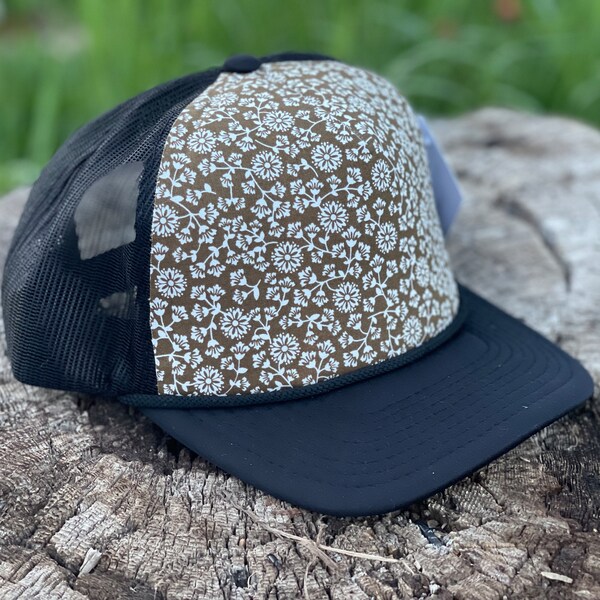 Honey Bloom Floral Trucker Hat main image 0