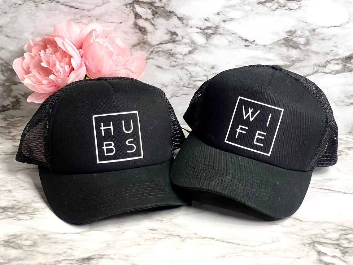 Wedding Hats Hubs Wife Hubs and Wife Wifey Wifey Fashion Etsy
