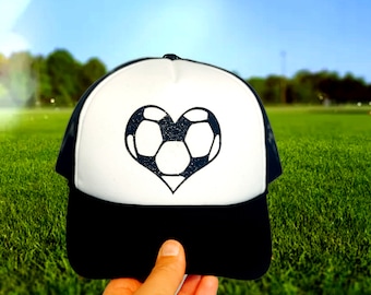 Soccer Heart Trucker Hat: Fashionable Soccer Lover Gift