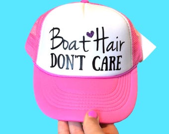 Gorra personalizada para la vida en el lago: ¡No importa el pelo de barco! - Regalo para navegantes
