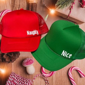 White elephant gift, funny gift, white elephant gift idea, funny hats, Naughty hat, nice hat, naughty and nice hat, Christmas hat,