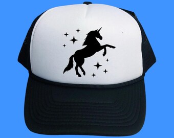 Custom Unicorn Trucker Hat: Kids Party Favor