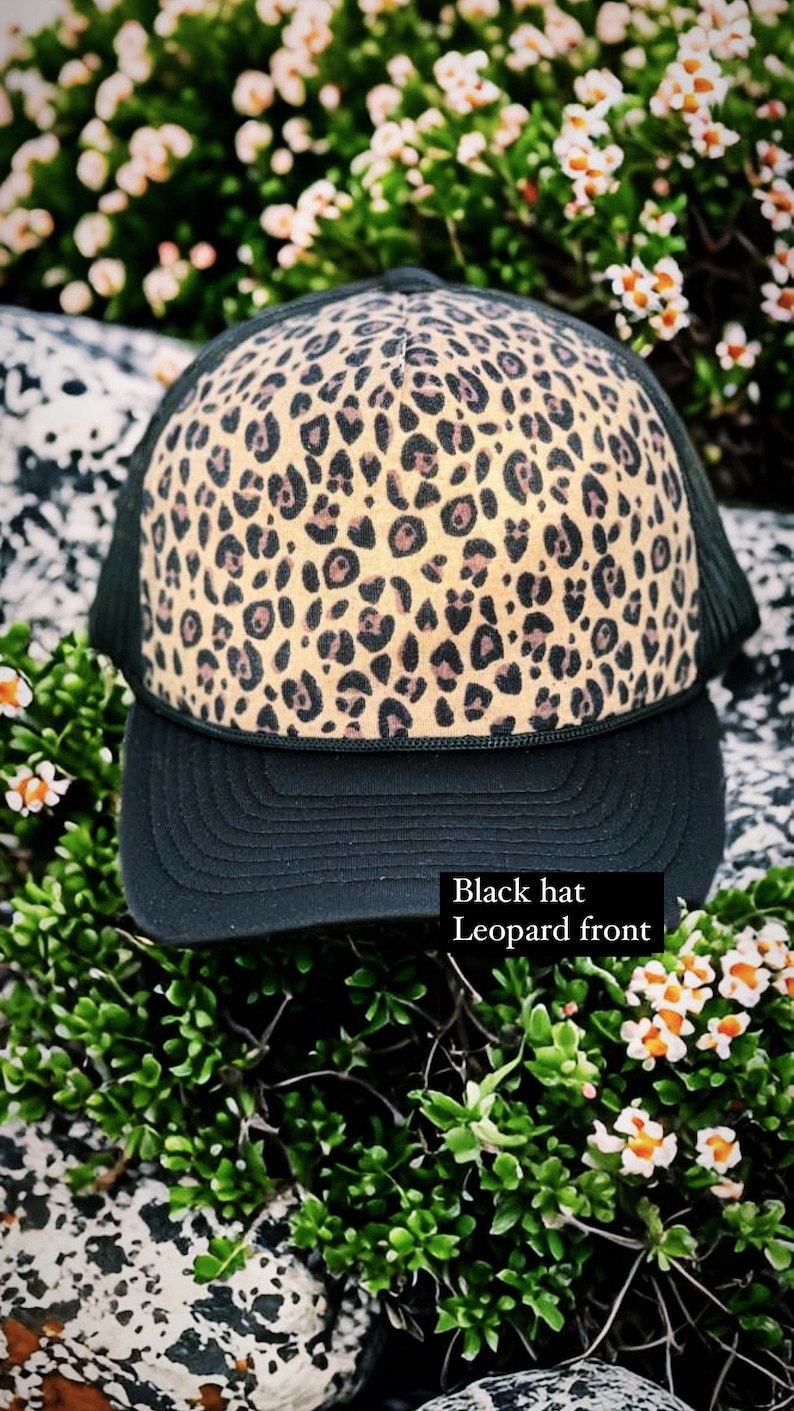 Custom Leopard Print Hat: Made to Order Snapback - Etsy