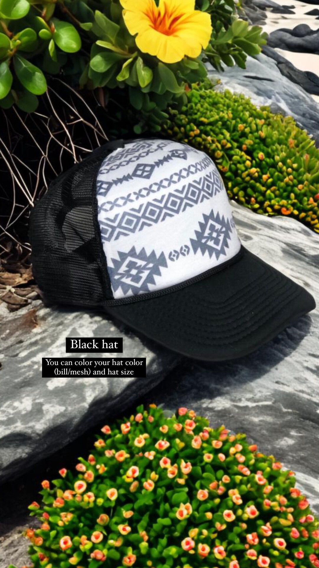 Aztec Chief Hat Aztec Trucker Hat: Custom Snapback Hat - Etsy