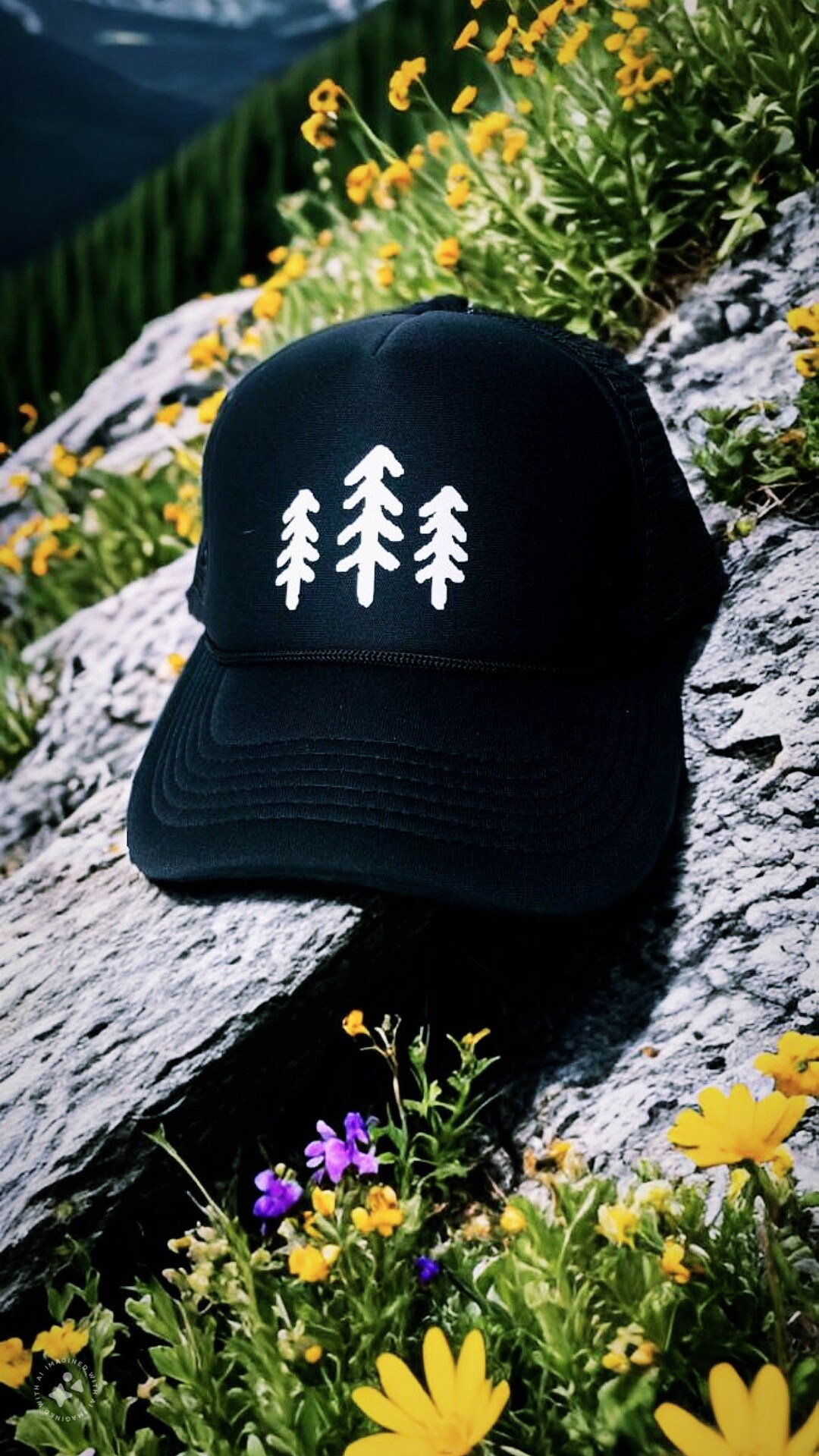 Tree Trunk Hat Tree Silhouette Trucker Hat: Adventure Fashion - Etsy