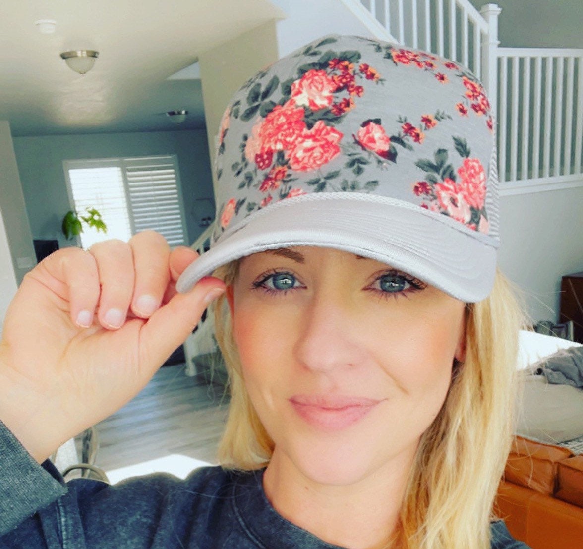 Cute Trucker Hat Trucker Hat Floral Hat 