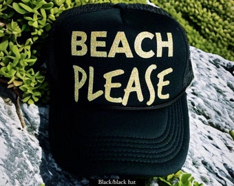 Beach please, beach please hat, beach hat, it's 5 o'clock somewhere, resting beach face, resting beach face hat, ariebdesigns