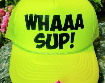 Custom Neon Trucker Hat, Personalized Gift