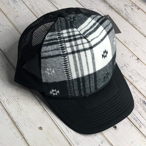 Flannel trucker hat deals