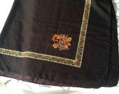 Cloth Shawl, Large square scarf, Large Shawl, Hijab, Large Hijab, 60 scarf, Fabric Shawl, Huge Scarf,Brown Shawl,60 square Scarf,Giant Scarf