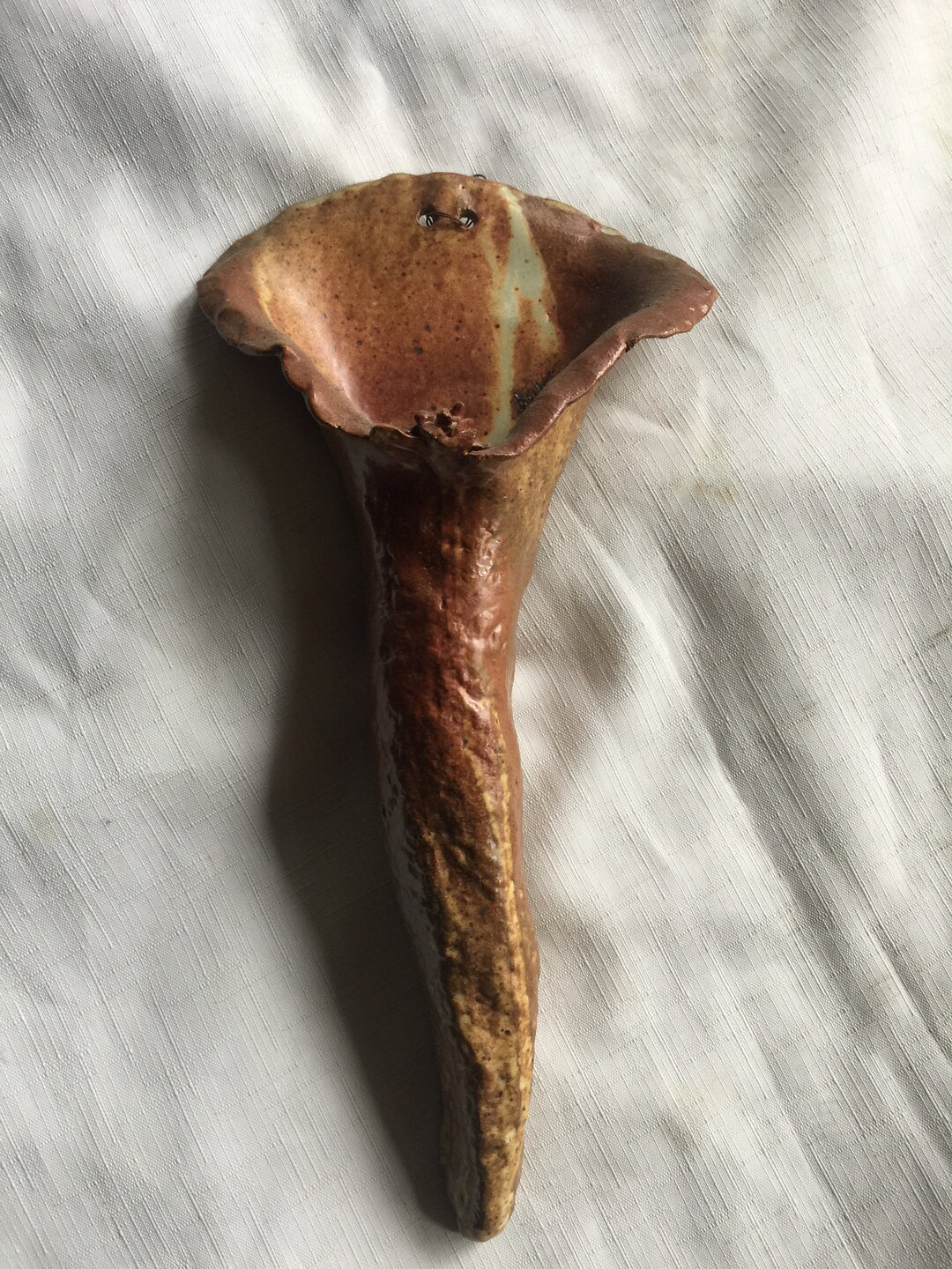 Wall Vase Hippie Vase Pottery Wall Vase70 Wall Vase Brown Etsy