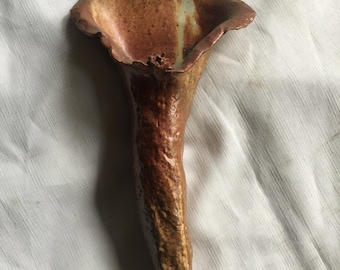 Wall Vase, Hippie Vase, Pottery Wall Vase, 70 Wall Vase, Brown Wall Vase, Artisan Vase, Brown Vase, Rustic Wall Vase, Rustic Vase, 60s Vase