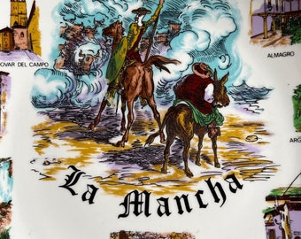Spain Plate, Art Plate, Collectible Plate, Kitchen Art, Spanish Kitchen, Kitchen Decor, Spanish Decor, La Mancha, Spain Gift, Spanish Gift