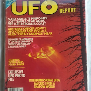 UFO Reports, 70s UFO Magazines, Rare UFO, Flying Saucer, Crop Circles, Atlantis, Ancient Ufo, Collectible Ufo, Phenomena, Science Magazine