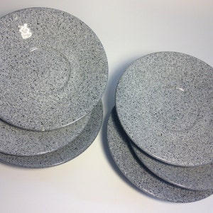 Baldelli Aardewerk, Baldelli Schotel, Italiaanse Aardewerk Schotel, Gespikkelde Schotel, Designer Schotel, Grijze Schotel, Splatter Schotel, Italië Schotel