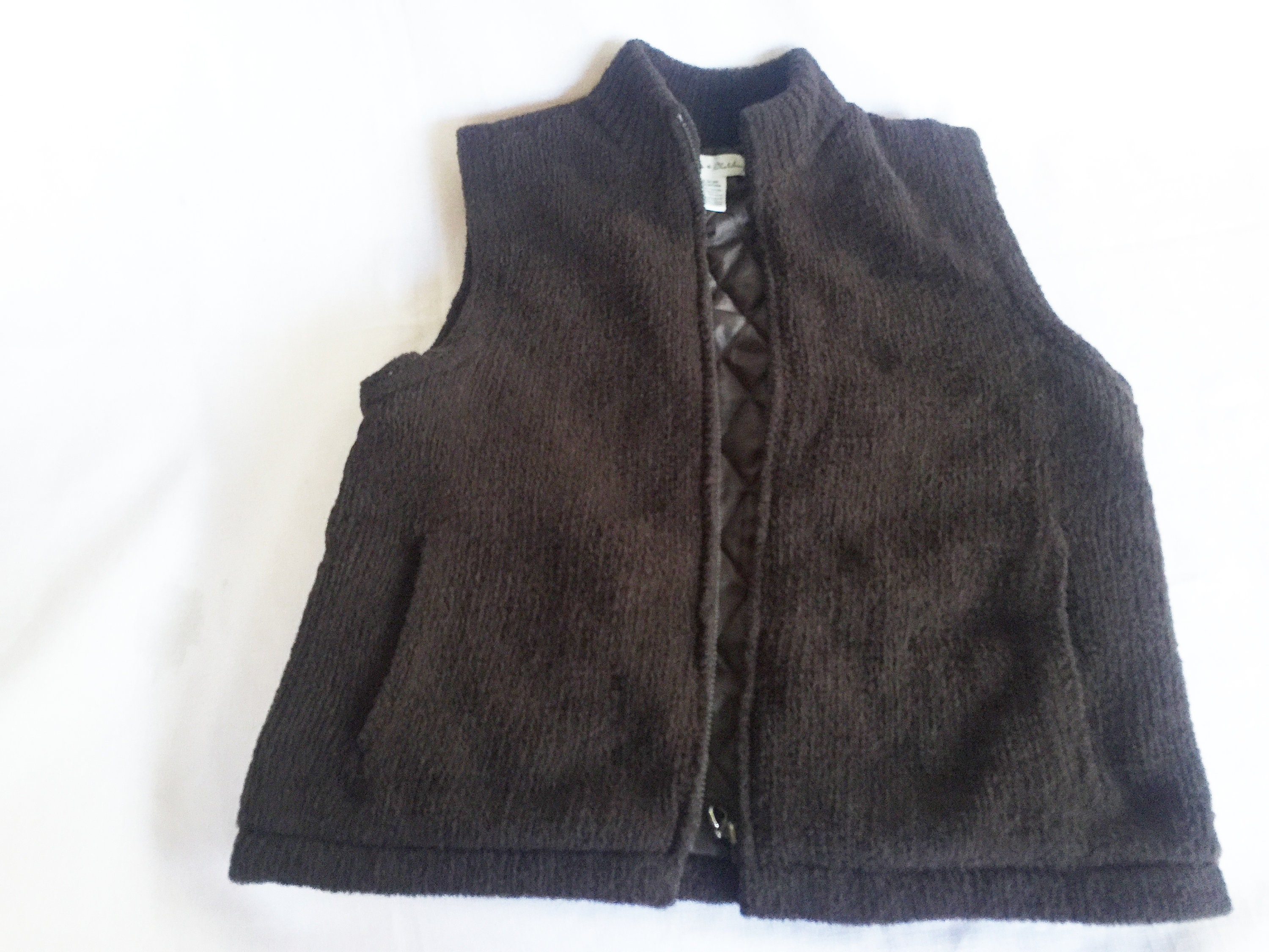 black fleece vests