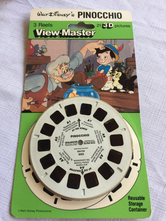  Pinocchio - Classic ViewMaster Reels 3D - 3 Reel Set