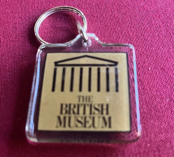 British Museum, British Keychain, England Keychain, British Accessory, British Keepsake, England Souvenir, Museum Gift, Museum Keychain,