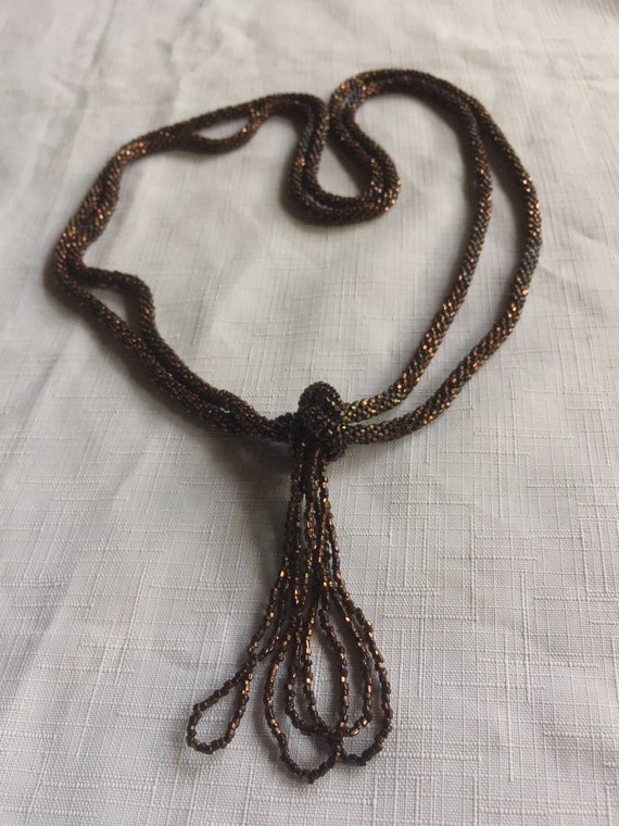 Brown Long Beads, Brown Necklace, Sautoir Necklac… - image 4